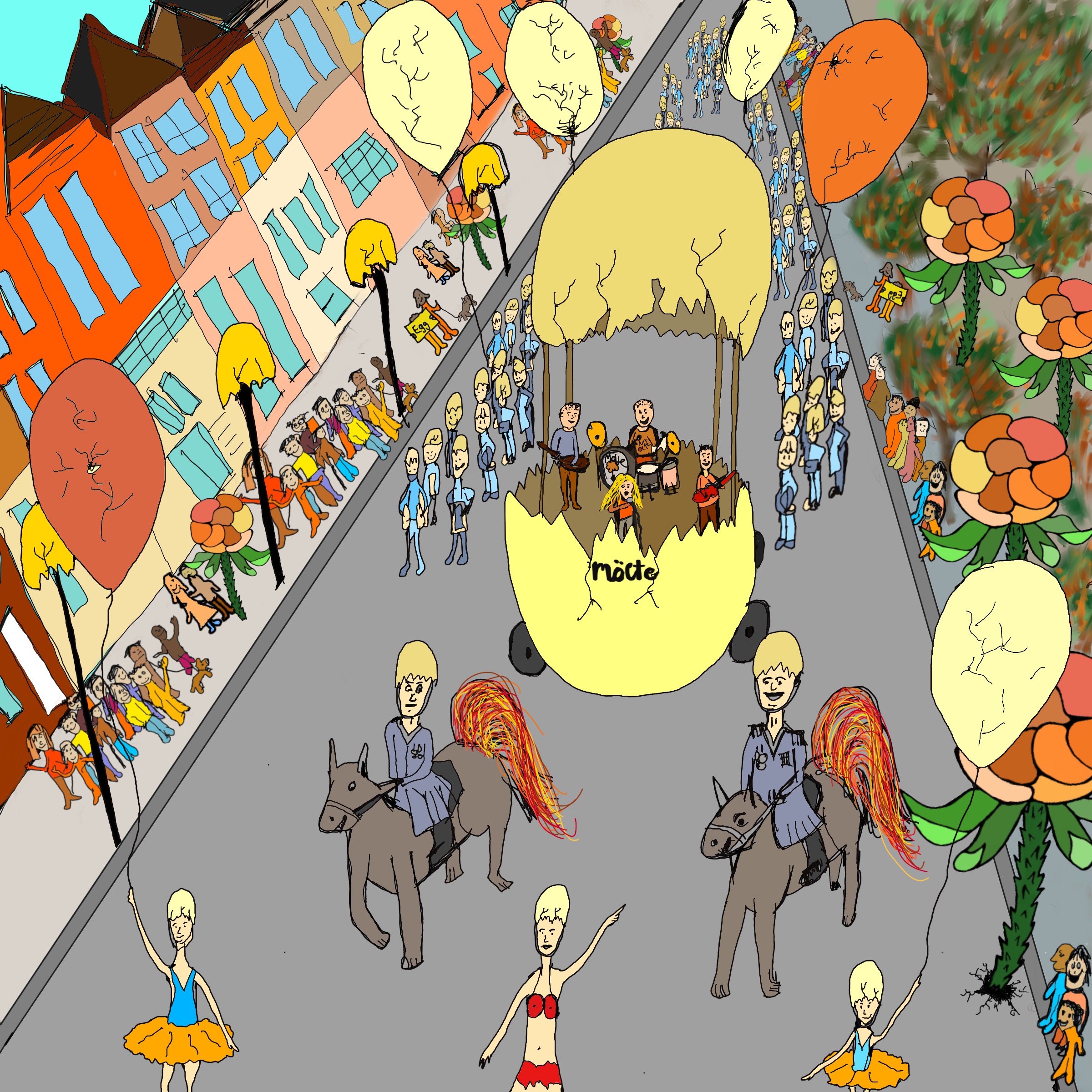 Mölte parade — digital illustration