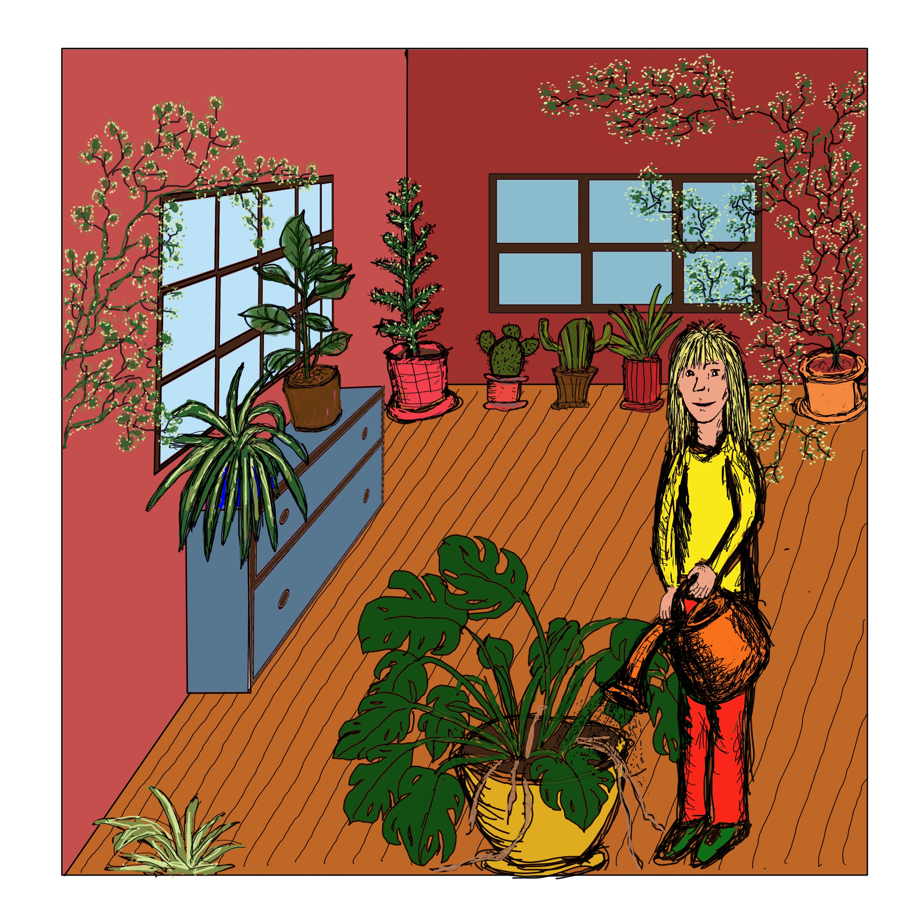 Plant room — digital illustration