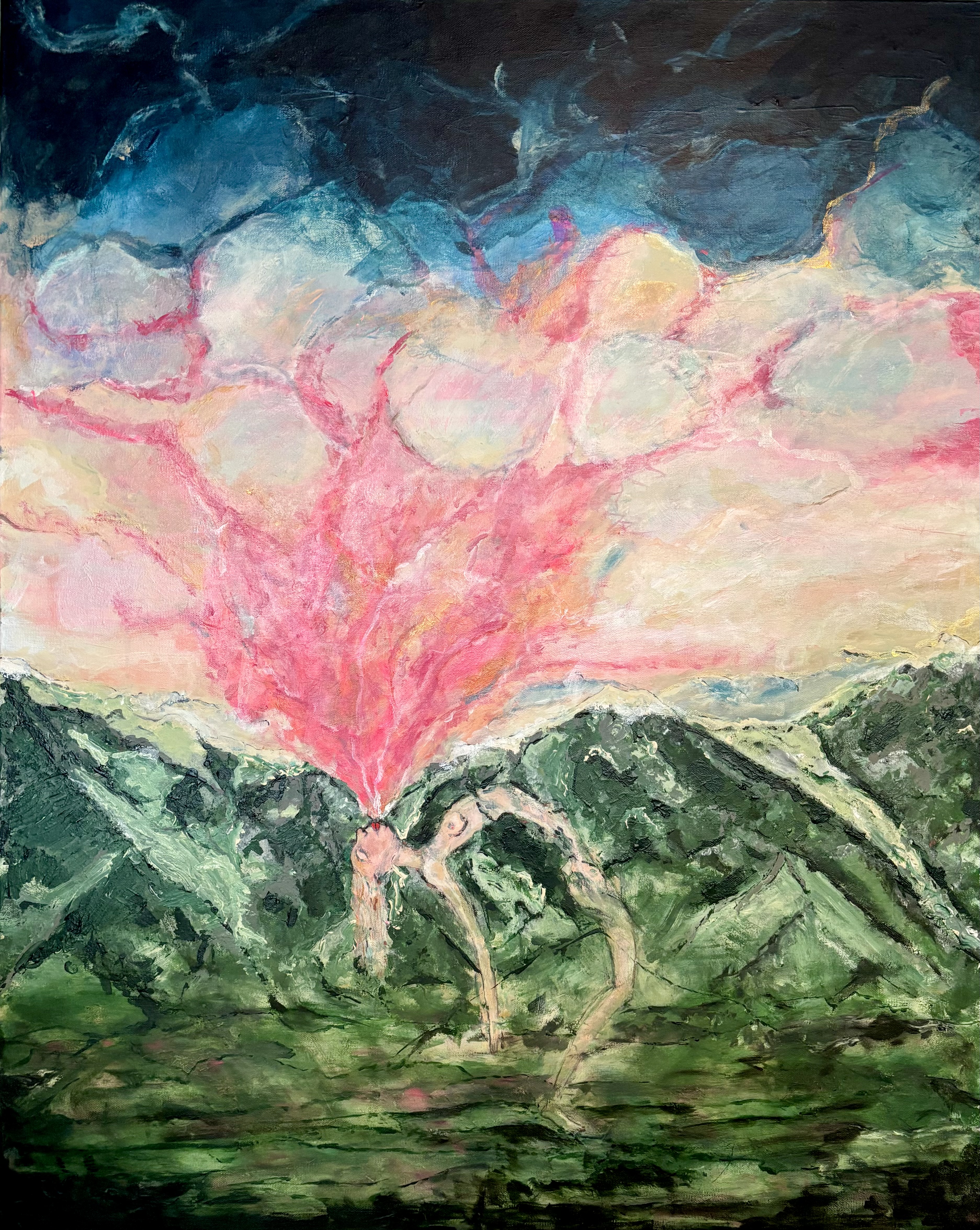 Eruption — acrylic on canvas